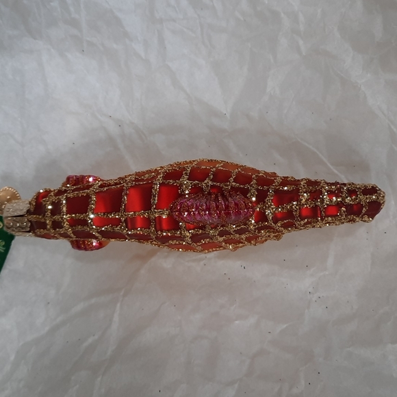 Sea Horse Orange Chariot of the Sea Old World Christmas Glass Ornament Keepsake - Picture 4 of 5